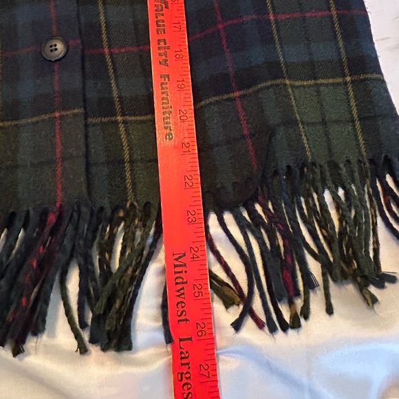 Vintage Jacket Womens Petite Medium Fleece Southern Lady Plaid 90s Western Boho - Picture 8 of 9